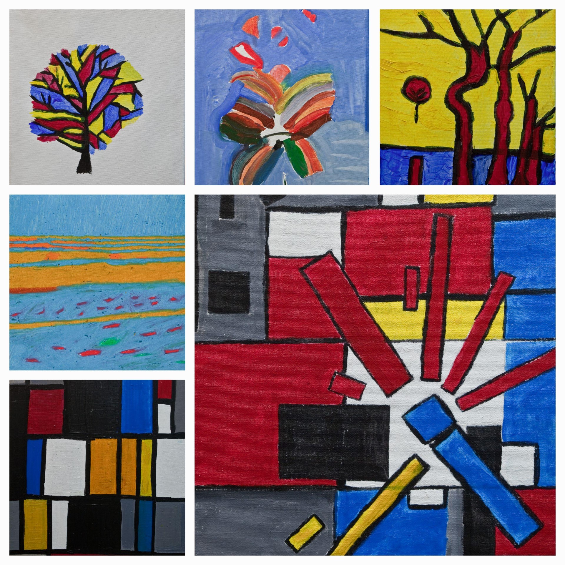 collage mondriaan