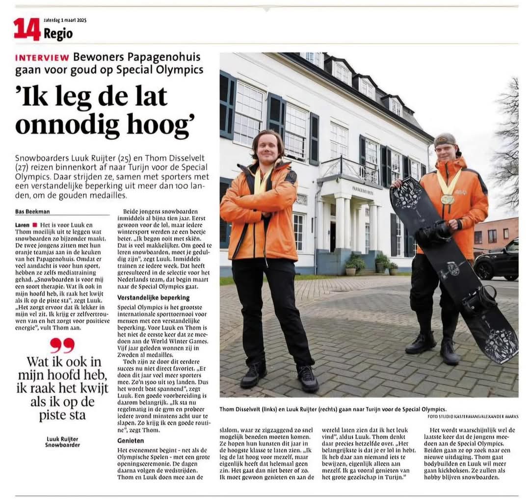 thom en luke krantenbeicht